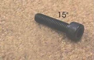 CONE SCREW 15-INCH M6X25 - Whittaker System